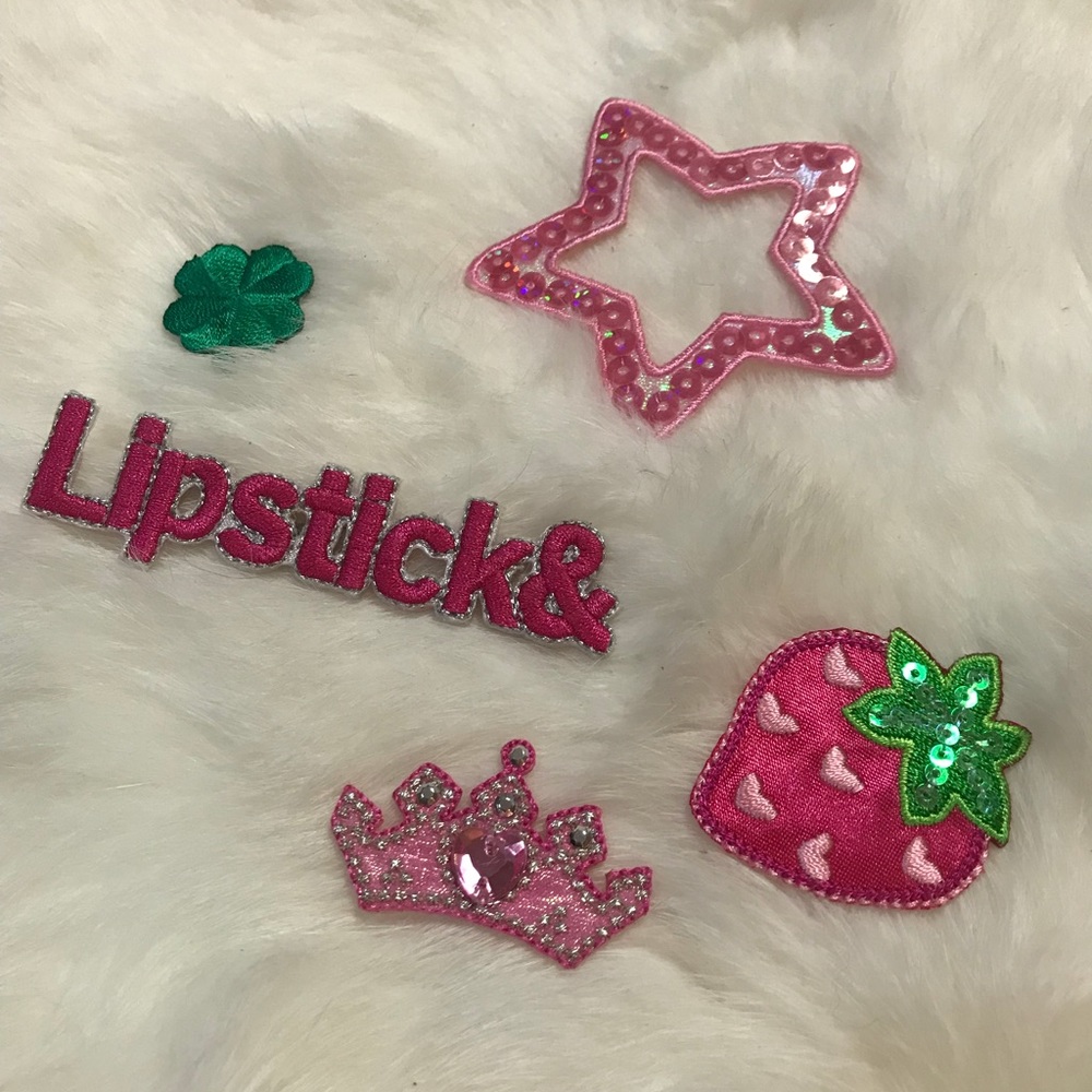 5-PK Strawberry Princess Iron-On Set